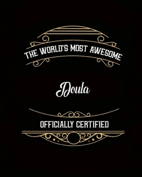 Paperback Daily Organizer and Planner: Most Awesome Doula: 180 Day 8" x 10" Journal Notebook Day Planner Book