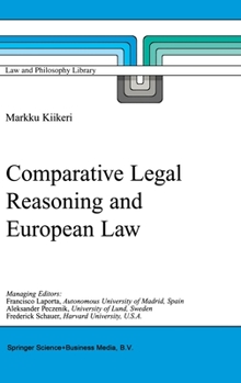 Hardcover Comparative Legal Reasoning and European Law Book