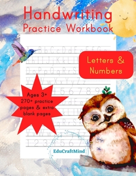 Paperback Handwriting Practice Workbook: Letters & Numbers Book