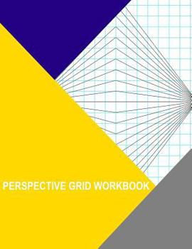 Paperback Perspective Grid Workbook: 2 Point Centered Fine Book