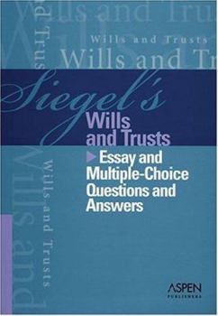 Paperback Siegel's Series: Wills and Trusts Book