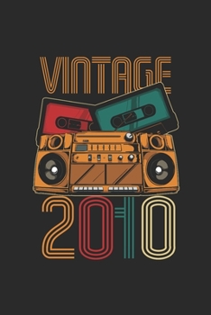 Vintage 2010: Graph Ruled Notebook – Journal for Birthday Gift Idea