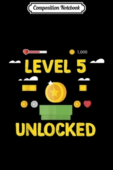 Composition Notebook: Level 10 Unlocked 10th Video Gamer Birthday Gift Kid Journal/Notebook Blank Lined Ruled 6x9 100 Pages