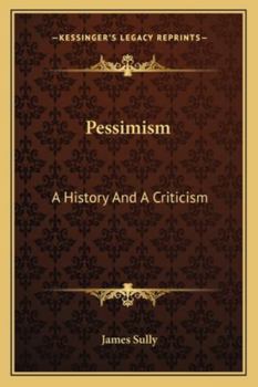 Paperback Pessimism: A History And A Criticism Book