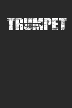 Trumpet: 6 x 9 Dotted Dot Grid Notebook - Distressed Look Trumpet Journal Gift For Trumpeters (108 Pages)