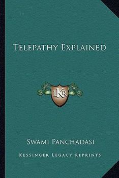 Paperback Telepathy Explained Book