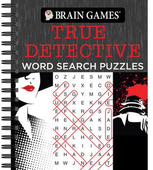 Spiral-bound Brain Games - True Detective Word Search Puzzles Book