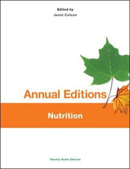Paperback Annual Editions: Nutrition, 26/e Book