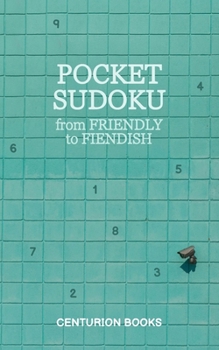 Paperback Pocket Sudoku - Puzzles from Easy to Hard, Designed for Adults, Beautiful and Compact Layout Book
