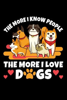 Paperback Notebook: Dogs Hate People Sarcasm Cute Gift 120 Pages, 6X9 Inches, Graph Paper Book