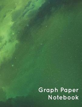 Graph Paper Notebook : 100 Page Graphing Notebook : Green Galaxy Design