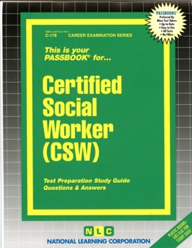 Paperback Certified Social Worker (CSW) Book