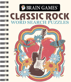 Spiral-bound Brain Games - Classic Rock Word Search Puzzles Book