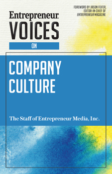 Paperback Entrepreneur Voices on Company Culture Book