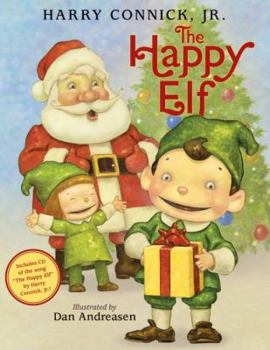 Hardcover The Happy Elf Book and CD: A Christmas Holiday Book for Kids [With CD (Audio)] Book