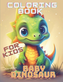 Paperback Coloring book for children. "Baby Dinosaur" Book