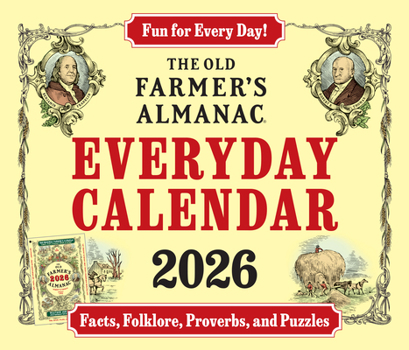 Paperback The 2026 Old Farmer's Almanac Everyday Box Calendar Book