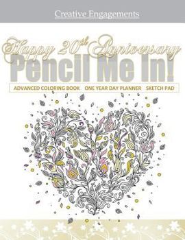 Happy 20th Anniversary: 20th Anniversary Adult Coloring Book Gift; 20th Anniversary Gifts in al; 20th Anniversary Party Supplies in al; 20th A