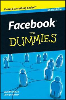 Paperback Facebook for Dummies (Mini Edition) [Paperback] Book