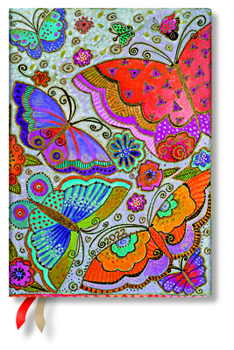 Calendar Flutterbyes 2022 12-Month Hardcover Planner, MIDI - Horizontal Week-At-A-Time Book