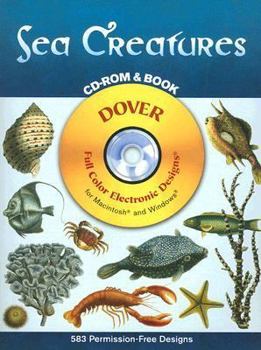 Paperback Sea Creatures [With CD-ROM] Book