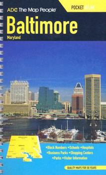 Spiral-bound Baltimore, Maryland Pocket Atlas Book