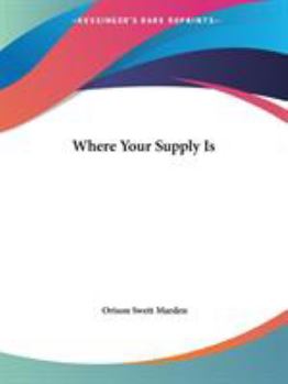 Paperback Where Your Supply Is Book