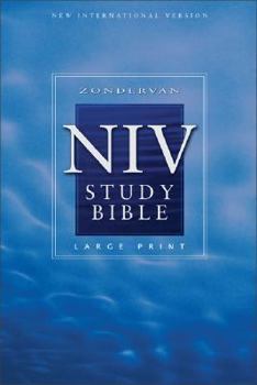 Hardcover Study Bible-NIV-Large Print [Large Print] Book