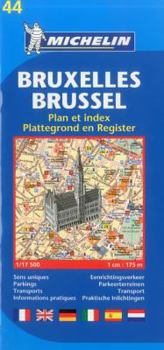 Map Michelin Map Brussels #44 Book