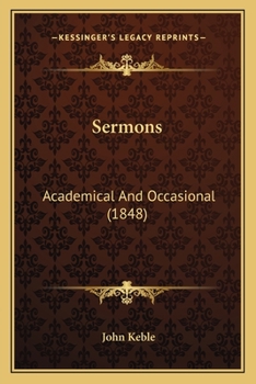 Paperback Sermons: Academical and Occasional (1848) Book