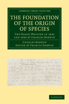 Paperback The Foundation of the Origin of Species Book