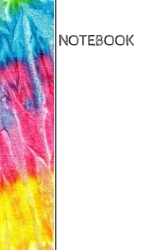 Paperback Notebook: Tie dye wrap around design notebook: 90 blank pages Book