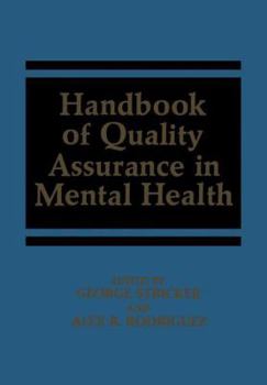 Paperback Handbook of Quality Assurance in Mental Health Book