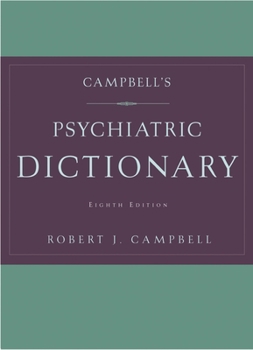 Hardcover Campbell's Psychiatric Dictionary Book