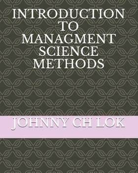 Paperback Introduction to Managment Science Methods Book