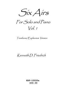 Paperback Six Airs for Solo and Piano, Vol. 1 - trombone/euphonium version Book