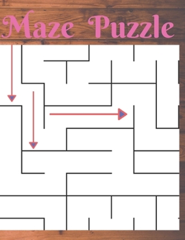 Paperback Maze Puzzle: wander explore the maze puzzle from moderate to tough levels for fun stress relief and relaxation, 150 mazes for adult Book