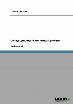 Paperback Die Systemtheorie von Niklas Luhmann [German] Book