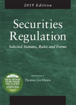 Paperback Securities Regulation, Selected Statutes, Rules and Forms, 2019 Edition Book