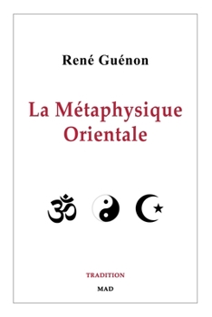 Paperback La Métaphysique Orientale [French] Book