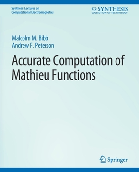 Paperback Accurate Computation of Mathieu Functions Book