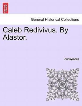 Paperback Caleb Redivivus. by Alastor. Book