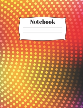 Paperback Notebook: Colorful Circles 120 pages college ruled paper Book