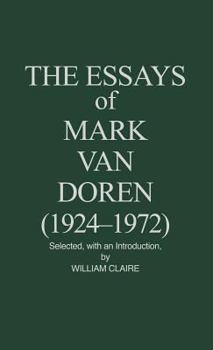 Hardcover The Essays of Mark Van Doren (1924-1972 Book