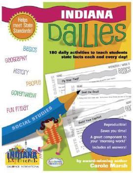 Spiral-bound Indiana Dailies: 180 Daily Activities for Kids Book