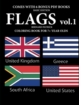 Paperback Coloring Books for 7+ Year Olds (Flags Volume 1) Book