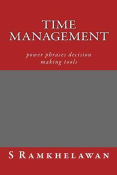 Paperback Time Management: power phrases decision making tools Book