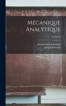 Hardcover Mécanique Analytique; Volume 1 [French] Book