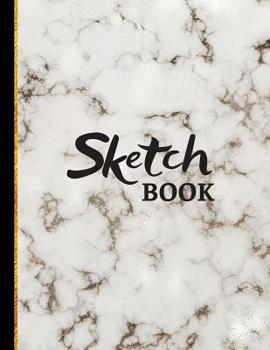 Paperback Sketchbook: White Marble Sketchbook to Practice Sketching, Drawing, Writing and Creative Doodling Book