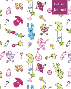 Paperback Dot Grid Journal: Notebook Planner with Baby Items Themed Cover Design Book